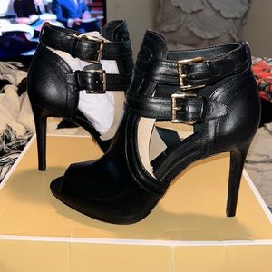 NEW in Box - Michael Kors Blaze Leather Open-Toe Bootie